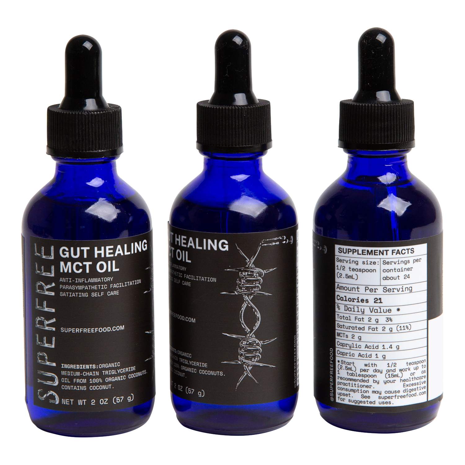 GUT HEALING MCT OIL DROPPERS ™️ (DRY GOODS)