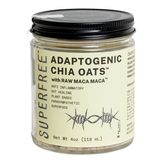 Superfree Single Serve Adaptogenic Chia Oats with Raw Maca Maca